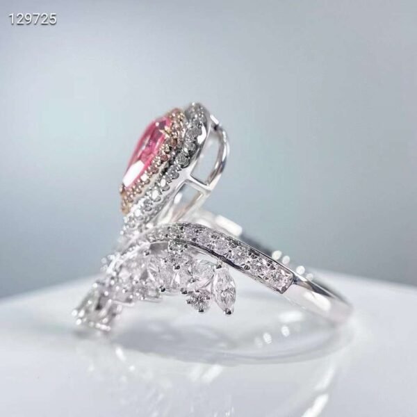 微信图片_20240805093633 SGARIT Fine Jewelry Factories Custom Solid 18k White Gold 0.5 Carats Pear Cut Jewellery Luxury Very Light Pinkish Brown Natural Diamond VS2 Ring