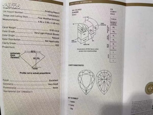 微信图片_20240805093650 SGARIT Fine Jewelry Factories Custom Solid 18k White Gold 0.5 Carats Pear Cut Jewellery Luxury Very Light Pinkish Brown Natural Diamond VS2 Ring
