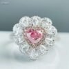 微信图片_20240805093839 SGARIT Fine Jewelry Manufacturers Custom Solid 18k White Gold 0.5 Carats Heart Cut Jewellery Luxury Fanit Pinkish Brown Natural Diamond VS2 Ring