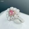 微信图片_20240805093847 SGARIT Fine Jewelry Manufacturers Custom Solid 18k White Gold 0.5 Carats Heart Cut Jewellery Luxury Fanit Pinkish Brown Natural Diamond VS2 Ring