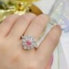 微信图片_20240805093851 SGARIT Fine Jewelry Manufacturers Custom Solid 18k White Gold 0.5 Carats Heart Cut Jewellery Luxury Fanit Pinkish Brown Natural Diamond VS2 Ring