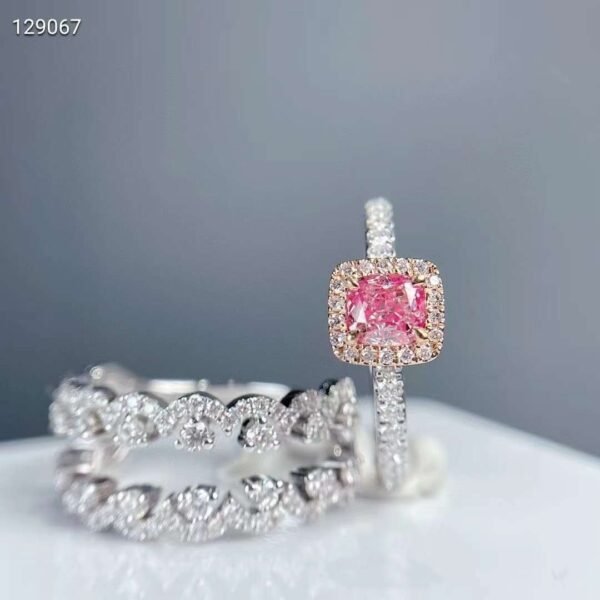 微信图片_20240805094238 SGARIT Fine Jewelry Wholesale Custom Solid 18k White Gold 0.51 Carats Cushion Cut Jewellery Luxury Light pinkish Brown Natural Diamond SI1 Ring