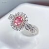 微信图片_20240805094325 SGARIT Fine Jewelry Producer Custom Solid 18k White Gold 0.31 Carats Oval Cut Jewellery Luxury Fancy Pink Natural Diamond SI Ring