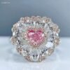 微信图片_20240805094415 SGARIT Fine Jewelry Supplier Custom Solid 18k White Gold 0.55 Carats Heart Cut Jewellery Luxury Fancy Orangy Pink Natural Diamond VS1 Ring
