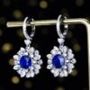 微信图片_202408051426481 SGARIT Fine Jewelry Manufacturer Custom Real 18k White Gold 4.46 Carats Round Brilliant Cut Jewellery Luxury Natural Gemstone Sri Lanka Sapphire Earrings