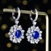微信图片_202408051426482 SGARIT Fine Jewelry Manufacturer Custom Real 18k White Gold 4.46 Carats Round Brilliant Cut Jewellery Luxury Natural Gemstone Sri Lanka Sapphire Earrings