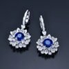 微信图片_202408051426483 SGARIT Fine Jewelry Manufacturer Custom Real 18k White Gold 4.46 Carats Round Brilliant Cut Jewellery Luxury Natural Gemstone Sri Lanka Sapphire Earrings
