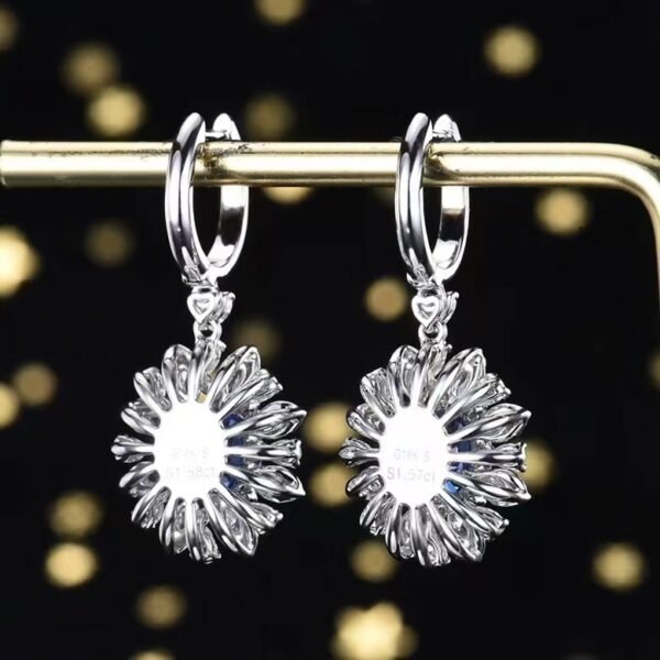微信图片_202408061019344 SGARIT Fine Jewelry Manufacturer Custom Real 18k White Gold 3.15 Carats Oval Cut Jewellery Luxury Natural Gemstone Sri Lanka Cornflower Sapphire Earrings