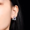 微信图片_202408061020225 SGARIT Fine Jewelry Manufacturer Custom Real 18k White Gold 1.55 Carats Oval Cut Jewellery Luxury Natural Gemstone Sri Lanka Unheated Royal Blue Sapphire Earrings