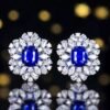 微信图片_20240806102042 SGARIT Fine Jewelry Manufacturer Custom Real 18k White Gold 4.1 Carats Cushion Cut Jewellery Luxury Natural Gemstone Sri Lanka Blue Sapphire Earrings
