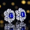 微信图片_20240806102043 SGARIT Fine Jewelry Manufacturer Custom Real 18k White Gold 4.1 Carats Cushion Cut Jewellery Luxury Natural Gemstone Sri Lanka Blue Sapphire Earrings