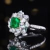 微信图片_202408061020591 SGARIT Fine Jewelry Manufacturer Customized Solid 18k White Gold 1.19 Carats Emerald Cut Jewellery Classic Engagement Anniversary Musa level Green Natural Gemstone Emerald Pendant/Ring