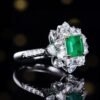 微信图片_202408061020592 SGARIT Fine Jewelry Manufacturer Customized Solid 18k White Gold 1.19 Carats Emerald Cut Jewellery Classic Engagement Anniversary Musa level Green Natural Gemstone Emerald Pendant/Ring