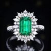 微信图片_20240806102349 SGARIT Fine Jewelry Factory Customized Solid 18k White Gold 2.46 Carats Emerald Cut Jewellery Classic Engagement Anniversary Vivid Green Natural Gemstone Emerald Ring