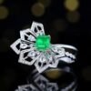 微信图片_202408061024171 SGARIT Fine Jewelry Factory Customized Solid 18k White Gold 0.89 Carats Emerald Cut Jewellery Classic Engagement Anniversary Green Natural Gemstone Emerald Ring