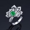 微信图片_202408061024173 SGARIT Fine Jewelry Factory Customized Solid 18k White Gold 0.89 Carats Emerald Cut Jewellery Classic Engagement Anniversary Green Natural Gemstone Emerald Ring