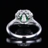 SGARIT Fine Jewelry Manufacturer Customized Solid 18k White Gold 1.83 Carats Emerald Cut Jewellery Classic Engagement Anniversary Wharton Green Natural Gemstone Emerald Pendant/Ring