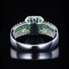 微信图片_202408061025052 SGARIT Fine Jewelry Factory Customized Solid 18k White Gold 1.42 Carats Emerald Cut Jewellery Classic Engagement Anniversary Green Natural Gemstone Emerald Ring