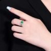 微信图片_202408061025054 SGARIT Fine Jewelry Factory Customized Solid 18k White Gold 1.42 Carats Emerald Cut Jewellery Classic Engagement Anniversary Green Natural Gemstone Emerald Ring
