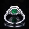 微信图片_202408061025231 SGARIT Fine Jewelry Factory Customized Solid 18k White Gold 1.29 Carats Emerald Cut Jewellery Classic Engagement Anniversary Vivid Green Natural Gemstone Emerald Ring