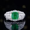 微信图片_20240806102659 SGARIT Fine Jewelry Factory Customized Solid 18k White Gold 1.49 Carats Emerald Cut Jewellery Classic Engagement Anniversary Vivid Green Natural Gemstone Emerald Ring