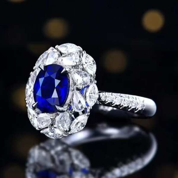 微信图片_20240806102715 SGARIT Fine Jewelry Factory Customized Solid 18k White Gold 2.17 Carats Oval Cut Jewellery Classic Engagement Anniversary Natural Unheated Royal Blue Sapphire Gemstone Ring/Pendant