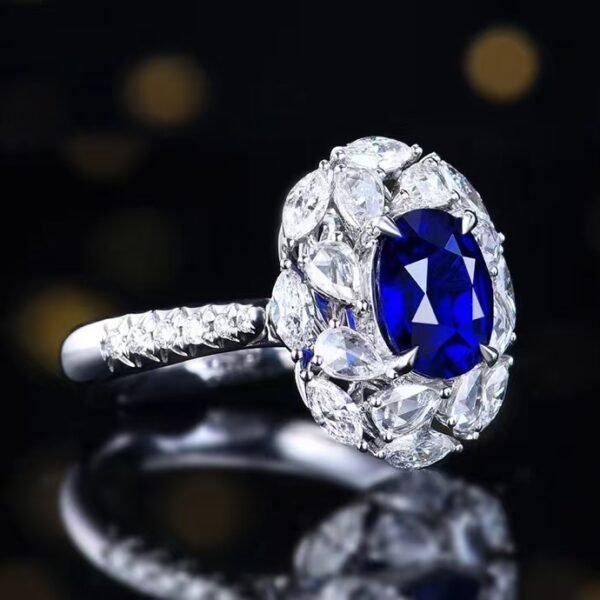 微信图片_202408061027151 SGARIT Fine Jewelry Factory Customized Solid 18k White Gold 2.17 Carats Oval Cut Jewellery Classic Engagement Anniversary Natural Unheated Royal Blue Sapphire Gemstone Ring/Pendant