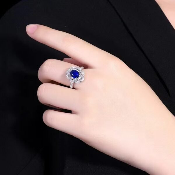 微信图片_202408061027156 SGARIT Fine Jewelry Factory Customized Solid 18k White Gold 2.17 Carats Oval Cut Jewellery Classic Engagement Anniversary Natural Unheated Royal Blue Sapphire Gemstone Ring/Pendant