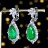 微信图片_202408061027321 SGARIT Fine Jewelry Manufacturer Custom Real 18k White Gold 10.24 Carats Pear Cut Jewellery Luxury Natural Gemstone Emerald Earrings