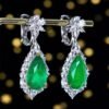 微信图片_202408061027322 SGARIT Fine Jewelry Manufacturer Custom Real 18k White Gold 10.24 Carats Pear Cut Jewellery Luxury Natural Gemstone Emerald Earrings