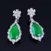 微信图片_202408061027323 SGARIT Fine Jewelry Manufacturer Custom Real 18k White Gold 10.24 Carats Pear Cut Jewellery Luxury Natural Gemstone Emerald Earrings