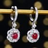 微信图片_20240806102807 SGARIT Fine Jewelry Manufacturer Custom Real 18k White Gold 0.66 Carats Round Brilliant Cut Jewellery Luxury Natural Gemstone Unburnt Pigeon Red Ruby Earrings