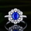 微信图片_20240806102939 SGARIT Fine Jewelry Factory Customized Solid 18k White Gold 1.25 Carats Round Brilliant Cut Jewellery Classic Engagement Anniversary Natural Sri Lanka Cornflower Blue Sapphire Gemstone Ring