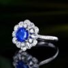 微信图片_202408061029391 SGARIT Fine Jewelry Factory Customized Solid 18k White Gold 1.25 Carats Round Brilliant Cut Jewellery Classic Engagement Anniversary Natural Sri Lanka Cornflower Blue Sapphire Gemstone Ring