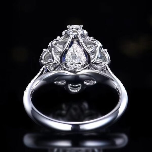 微信图片_202408061030233 SGARIT Fine Jewelry Factory Customized Solid 18k White Gold 2.06 Carats Oval Cut Jewellery Classic Engagement Anniversary Natural Sri Lanka Blue Sapphire Gemstone Ring