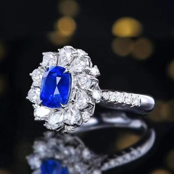 微信图片_202408061030431 SGARIT Fine Jewelry Manufacturers Customized Solid 18k White Gold 2.8 Carats Cushion Cut Jewellery Classic Engagement Anniversary Natural Unburnt Cornflower Sapphire Gemstone Ring/Pendant