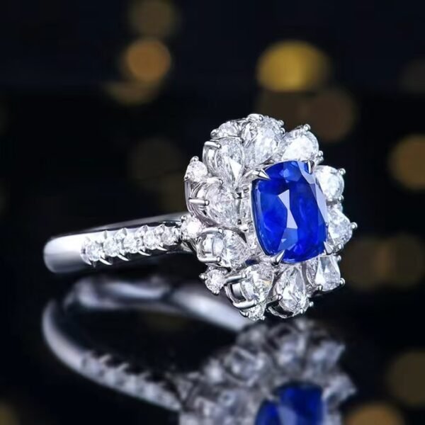 微信图片_202408061030432 SGARIT Fine Jewelry Manufacturers Customized Solid 18k White Gold 2.8 Carats Cushion Cut Jewellery Classic Engagement Anniversary Natural Unburnt Cornflower Sapphire Gemstone Ring/Pendant
