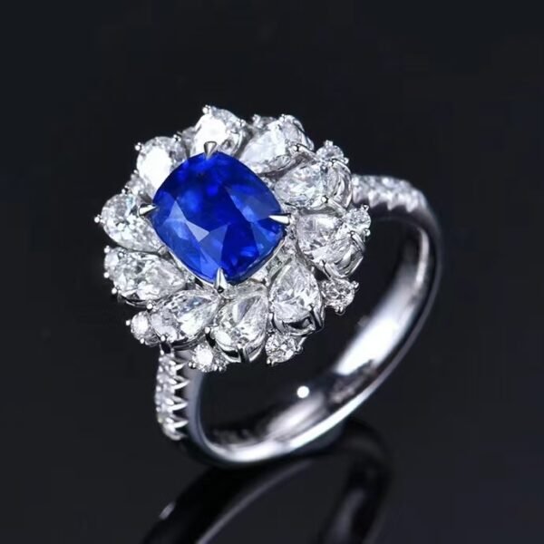 微信图片_202408061030441 SGARIT Fine Jewelry Manufacturers Customized Solid 18k White Gold 2.8 Carats Cushion Cut Jewellery Classic Engagement Anniversary Natural Unburnt Cornflower Sapphire Gemstone Ring/Pendant