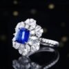 微信图片_202408061031051 SGARIT Fine Jewelry Factory Customized Solid 18k White Gold 3.72 Carats Cushion Cut Jewellery Classic Engagement Anniversary Natural Royal Blue Sapphire Gemstone Ring