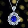 微信图片_202408061031241 SGARIT Fine Jewelry Manufacturers Customized Solid 18k White Gold 2.4 Carats Pear Cut Jewellery Classic Engagement Anniversary Natural Royal Blue Sapphire Gemstone Ring/Pendant