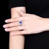 微信图片_202408061031243 SGARIT Fine Jewelry Manufacturers Customized Solid 18k White Gold 2.4 Carats Pear Cut Jewellery Classic Engagement Anniversary Natural Royal Blue Sapphire Gemstone Ring/Pendant