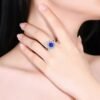 微信图片_202408061031244 SGARIT Fine Jewelry Manufacturers Customized Solid 18k White Gold 2.4 Carats Pear Cut Jewellery Classic Engagement Anniversary Natural Royal Blue Sapphire Gemstone Ring/Pendant