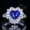 微信图片_20240806103143 SGARIT Fine Jewelry Manufacturers Customized Solid 18k White Gold 2.21 Carats Heart Cut Jewellery Classic Engagement Anniversary Natural Sri Lanka Royal Blue Sapphire Gemstone Ring/Pendant