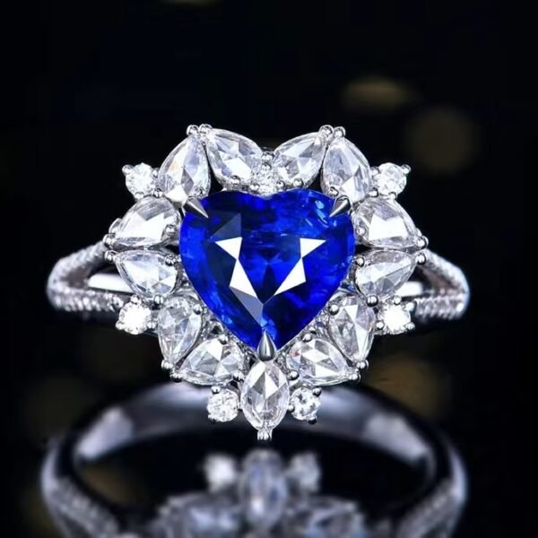 微信图片_20240806103143 SGARIT Fine Jewelry Manufacturers Customized Solid 18k White Gold 2.21 Carats Heart Cut Jewellery Classic Engagement Anniversary Natural Sri Lanka Royal Blue Sapphire Gemstone Ring/Pendant