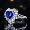 微信图片_202408061031431 SGARIT Fine Jewelry Manufacturers Customized Solid 18k White Gold 2.21 Carats Heart Cut Jewellery Classic Engagement Anniversary Natural Sri Lanka Royal Blue Sapphire Gemstone Ring/Pendant