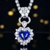 微信图片_202408061031434 SGARIT Fine Jewelry Manufacturers Customized Solid 18k White Gold 2.21 Carats Heart Cut Jewellery Classic Engagement Anniversary Natural Sri Lanka Royal Blue Sapphire Gemstone Ring/Pendant