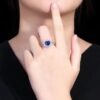 微信图片_202408061031441 SGARIT Fine Jewelry Manufacturers Customized Solid 18k White Gold 2.21 Carats Heart Cut Jewellery Classic Engagement Anniversary Natural Sri Lanka Royal Blue Sapphire Gemstone Ring/Pendant