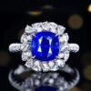 微信图片_20240806103209 SGARIT Fine Jewelry Manufacturers Customized Solid 18k White Gold 3.66 Carats Cushion Cut Jewellery Classic Engagement Anniversary Natural Sri Lanka Royal Blue Sapphire Gemstone Ring/Pendant