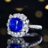 微信图片_202408061032091 SGARIT Fine Jewelry Manufacturers Customized Solid 18k White Gold 3.66 Carats Cushion Cut Jewellery Classic Engagement Anniversary Natural Sri Lanka Royal Blue Sapphire Gemstone Ring/Pendant