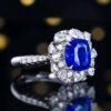微信图片_202408061032092 SGARIT Fine Jewelry Manufacturers Customized Solid 18k White Gold 3.66 Carats Cushion Cut Jewellery Classic Engagement Anniversary Natural Sri Lanka Royal Blue Sapphire Gemstone Ring/Pendant